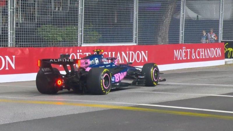 Franco Colapinto abandonó el Gran Premio de Singapur por un problema en su Alpine