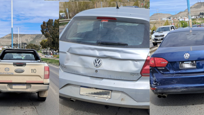Fuerte choque en la Av. Del Libertador: tres vehículos involucrados y una persona derivada al Hospital Alvear