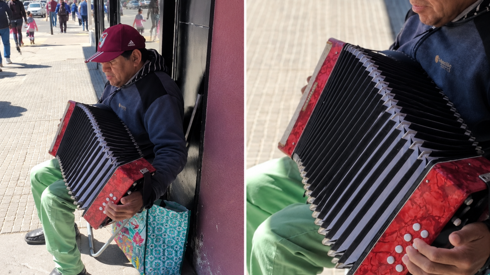 Oscar necesita reparar su acordeón para seguir trabajando y organiza una rifa solidaria: "Es mi herramienta de trabajo"
