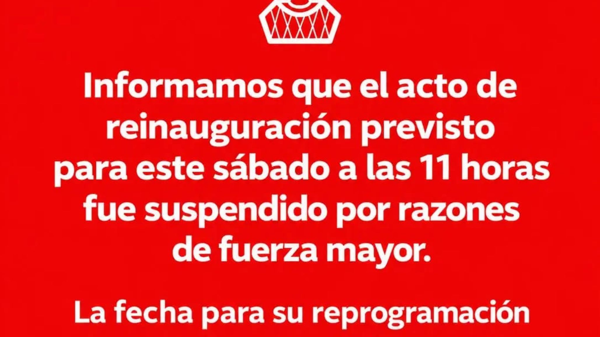 Huracán de Comodoro suspendió el acto de reinauguración previsto para este sábado