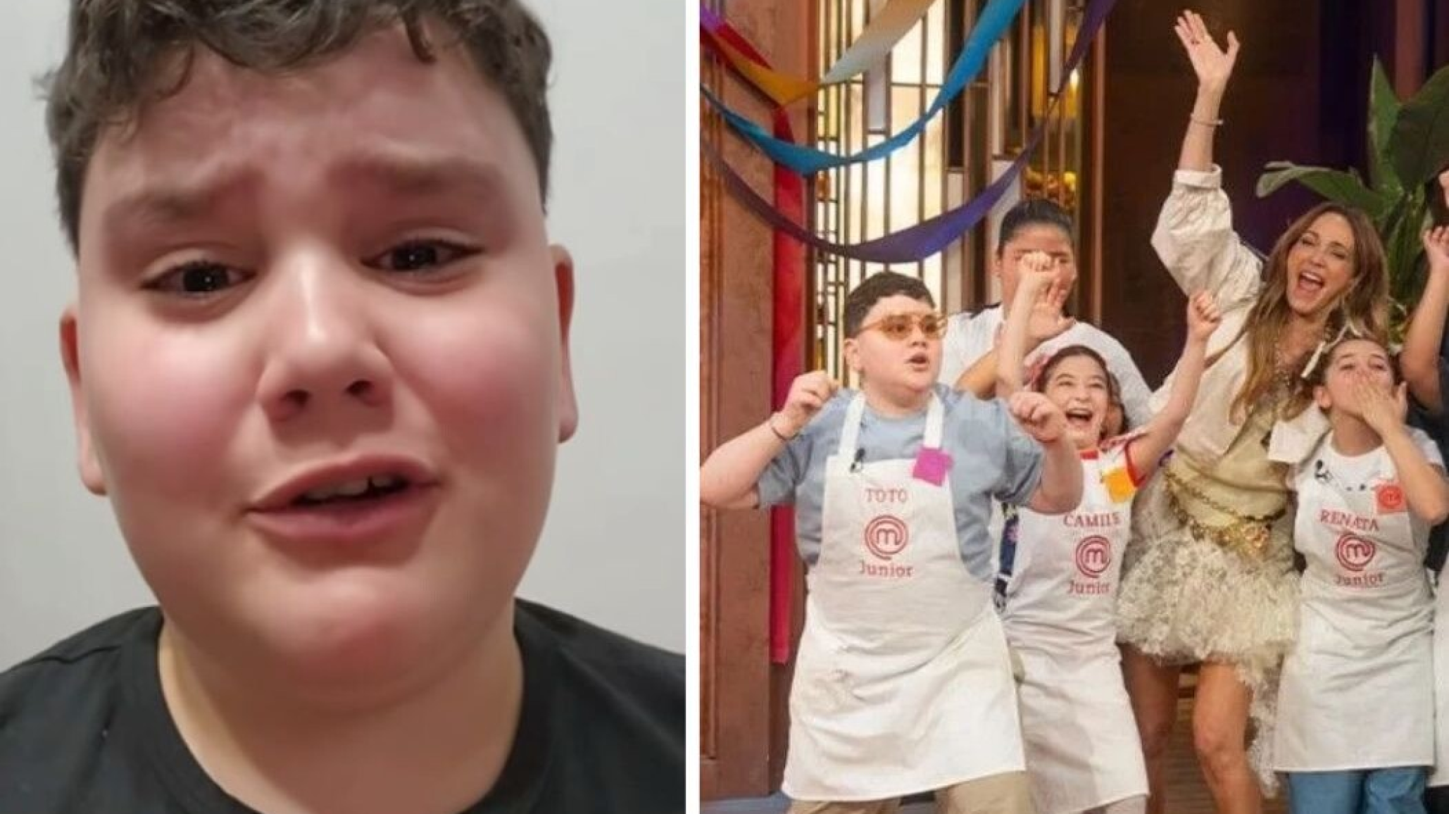 Toto, el nene de 9 años de "MasterChef Junior", se largó a llorar por las críticas que recibió en las redes: "Por favor, paren"
