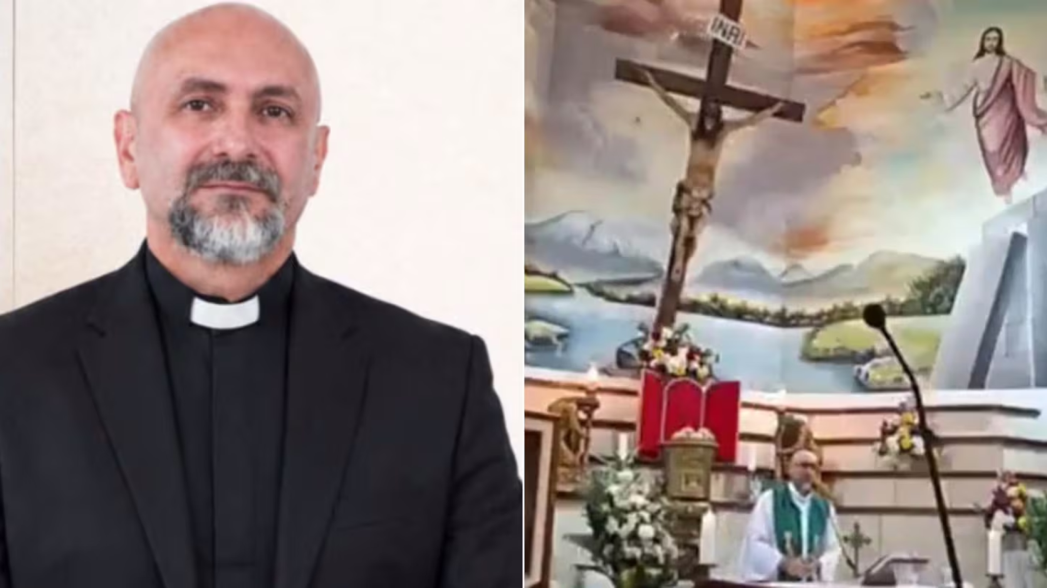 Tragedia durante una misa: una cruz se desprendió y aplastó a un sacerdote