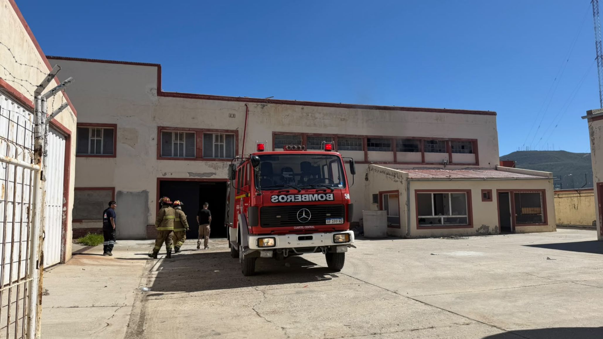Comodoro: se registró un principio de incendio en el edificio abandonado de la ex Guilford