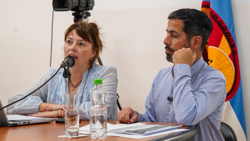 Maite Luque y Ezequiel Cufré explicaron el pliego de transporte elaborado por el Concejo