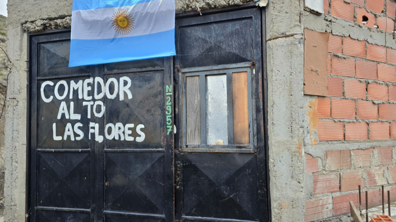 El comedor Alto Las Flores asiste a 52 familias y advierte que la comida no alcanza
