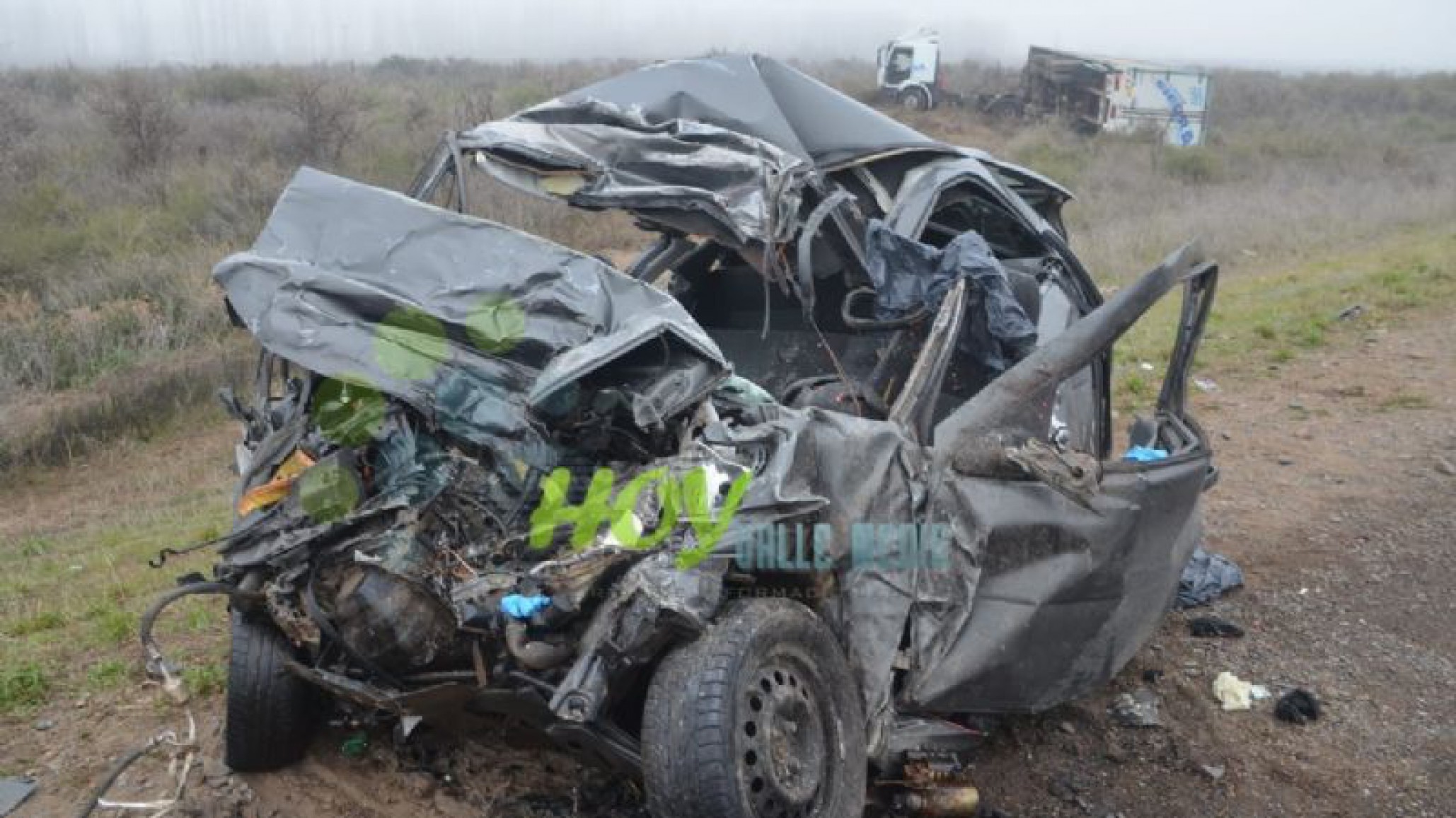 Mueren dos hombres en un accidente en Río Negro