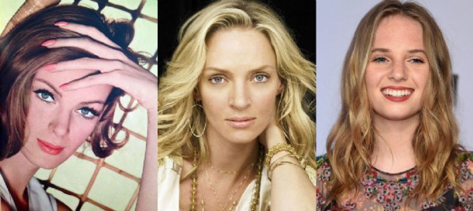 Herederas de una belleza única: Uma Thurman, su hija y madre son idénticas