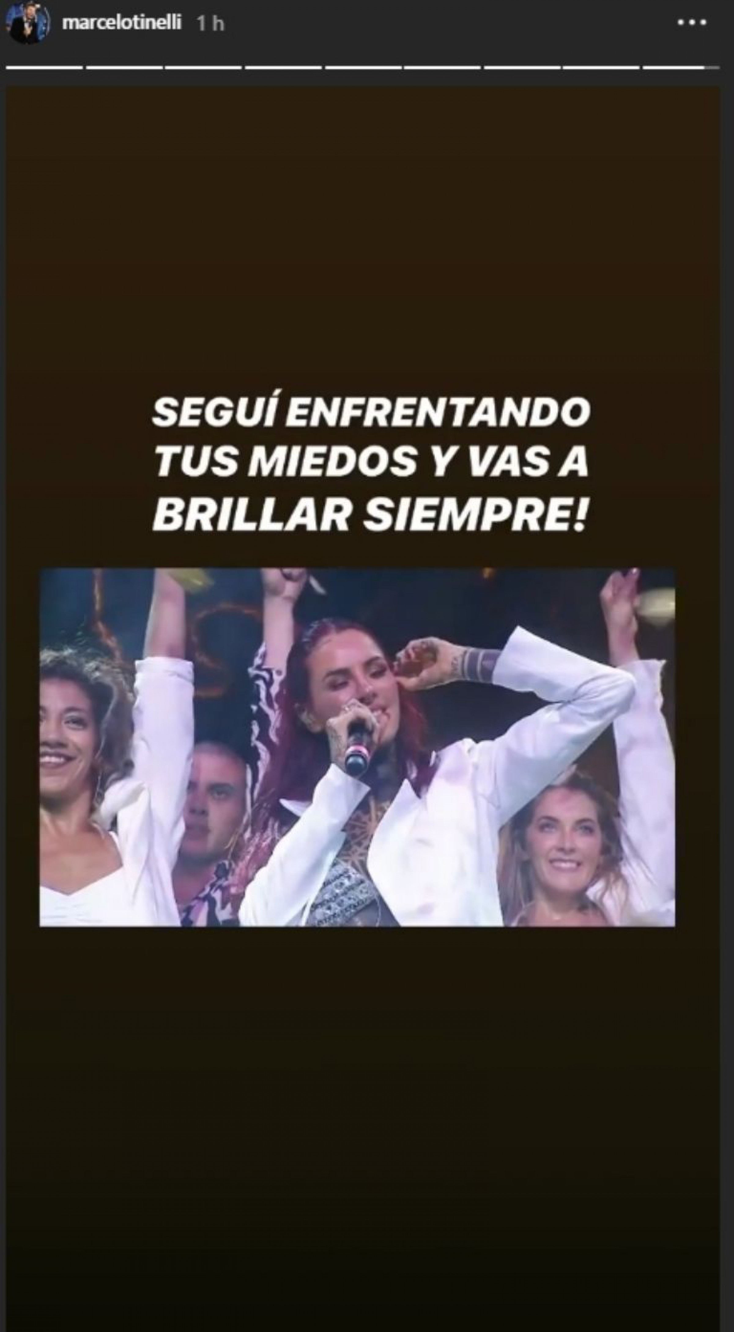 Marcelo Tinelli y un mensaje muy emotivo para Candelaria
