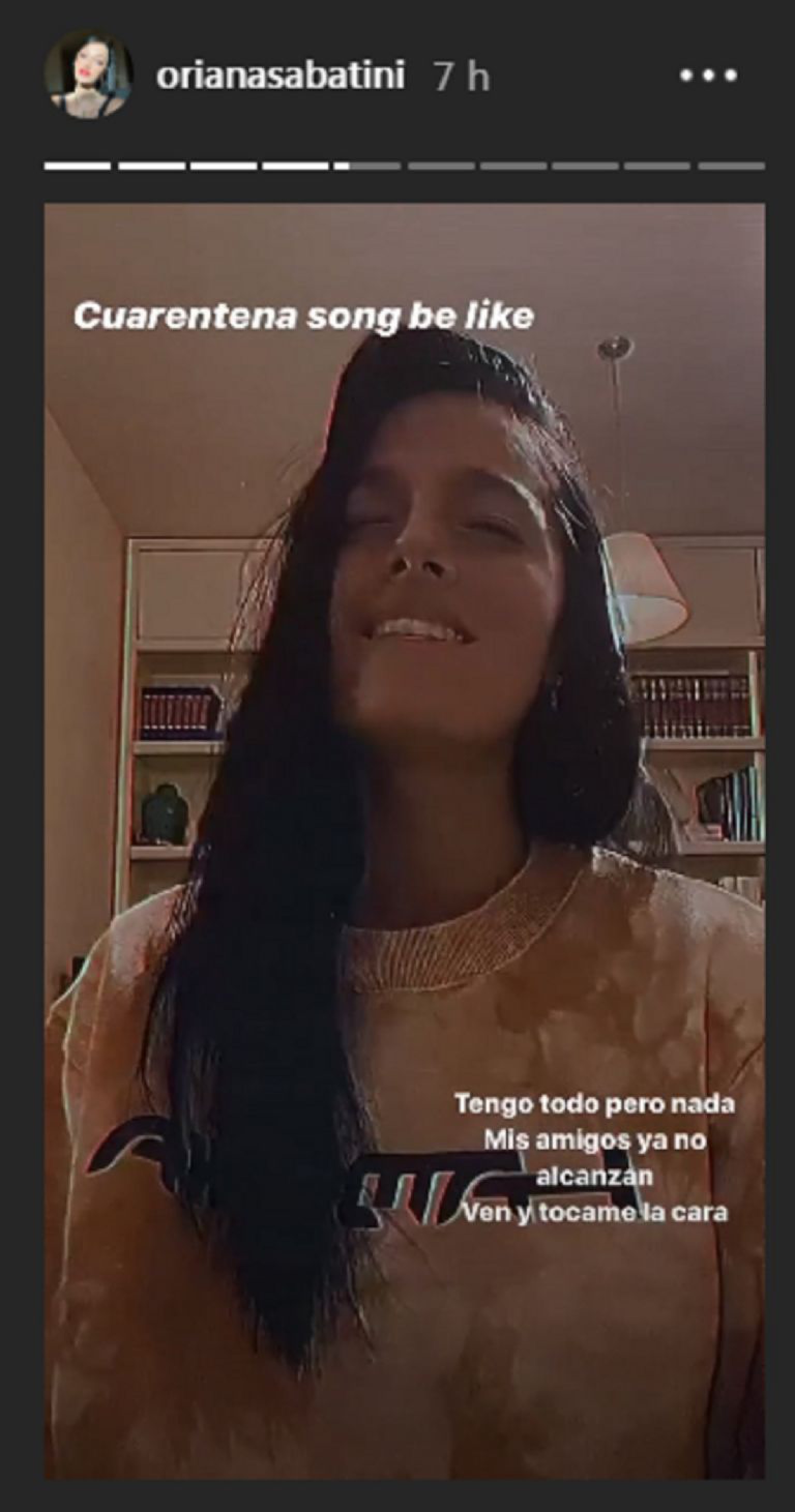 Oriana Sabatini creó una canción sobre el coronavirus: “Esta cárcel no se pasa”