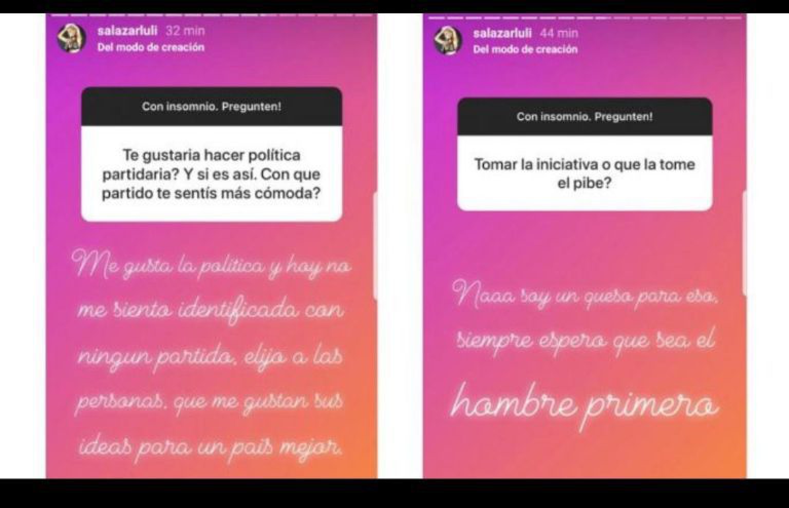 Luciana Salazar se destapó con confesiones hot