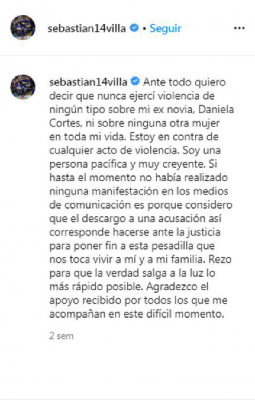 Violencia de género: Fernando Burlando logró un nuevo paso contra Sebastián Villa
