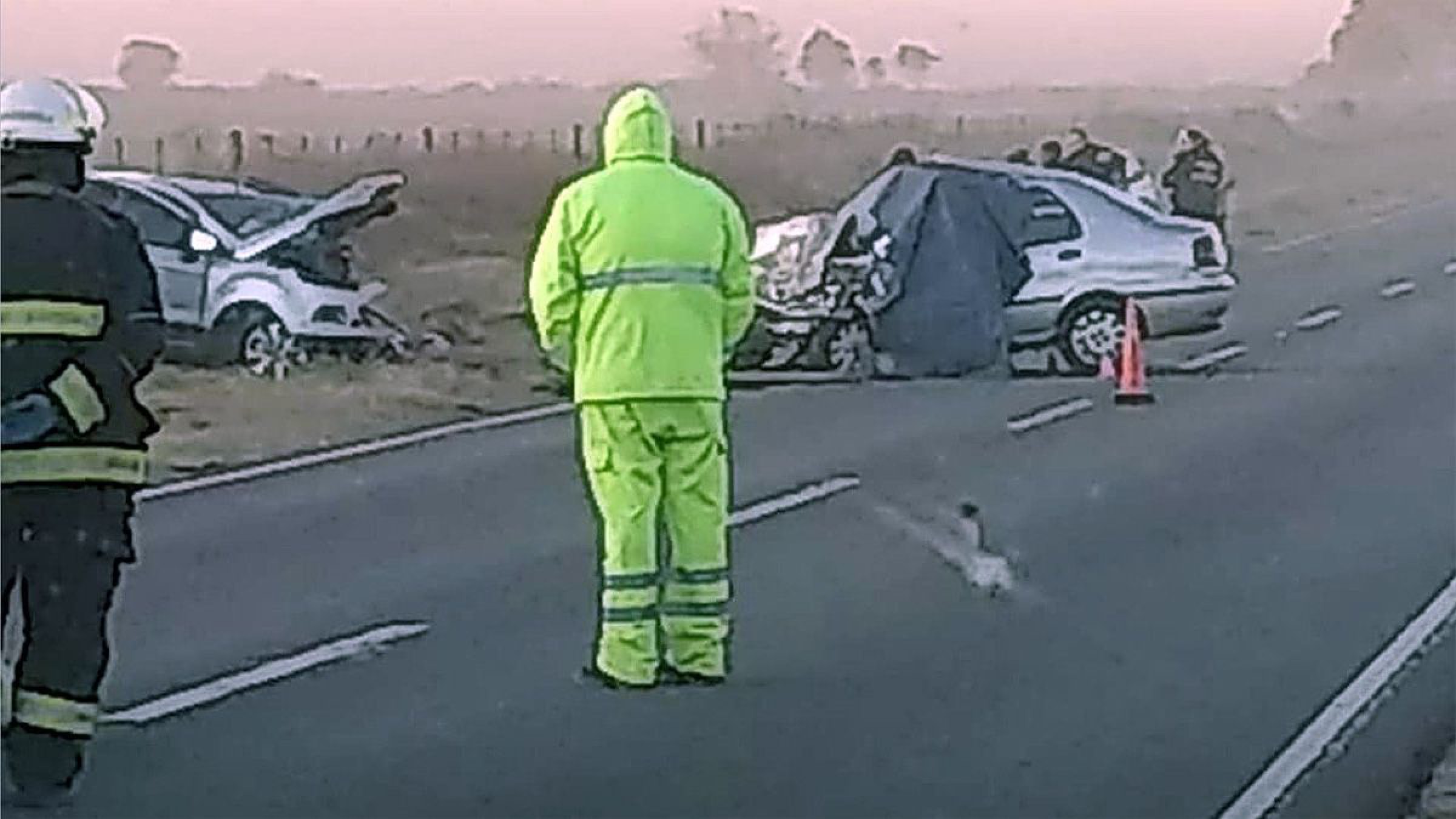 Tragedia: Violento choque frontal deja 3 muertos