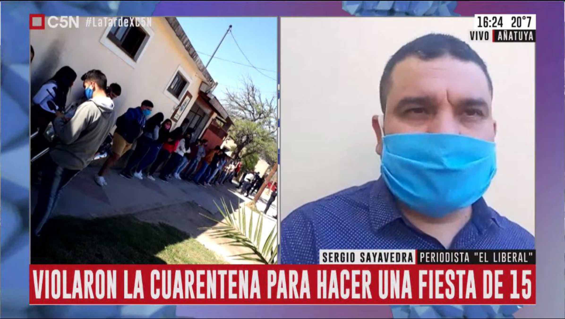 Fiesta de 15 en cuarentena: 33 demorados