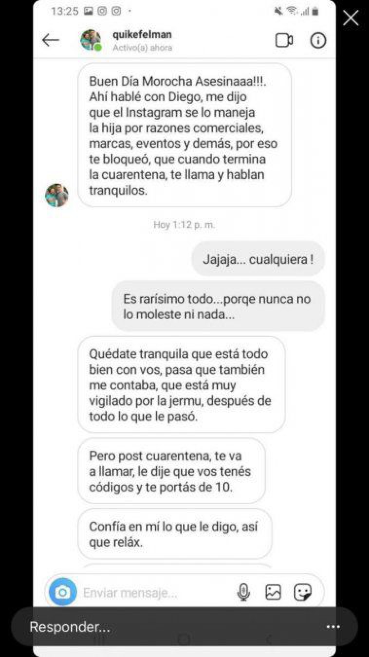 Ulises Jaitt filtra un chat de la supuesta amante de Diego Latorre