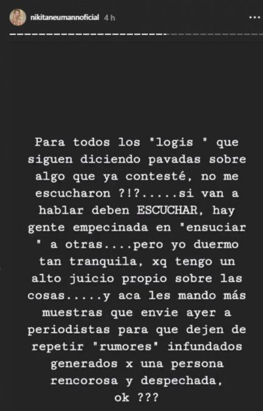 Nicole Neumann ¡furiosa! ¿no le creen qué sabe hacerse las uñas?