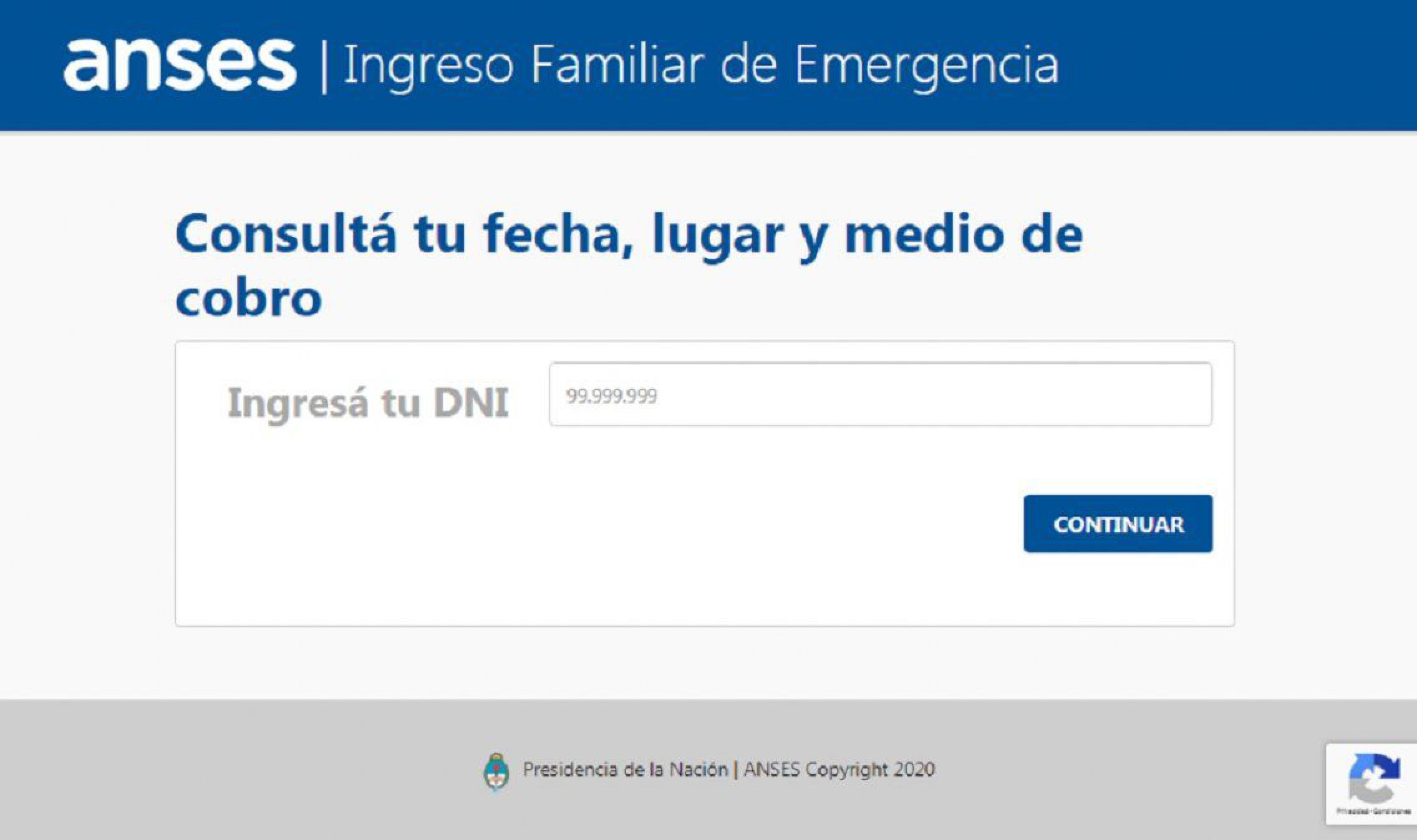 Ya se puede consultar el segundo pago del IFE en la página de Anses