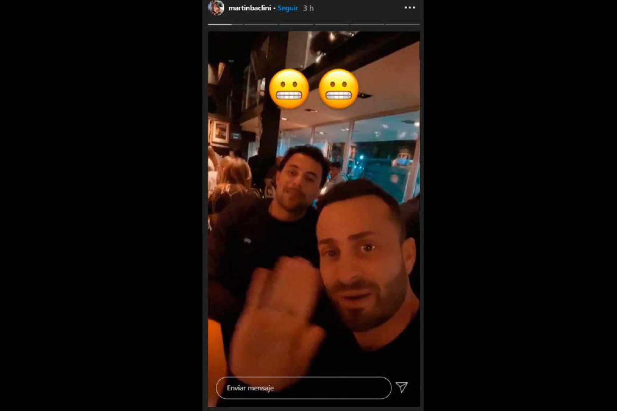 Martin Baclini sin barbijo y en un bar:. ¿Rompió la cuarentena?