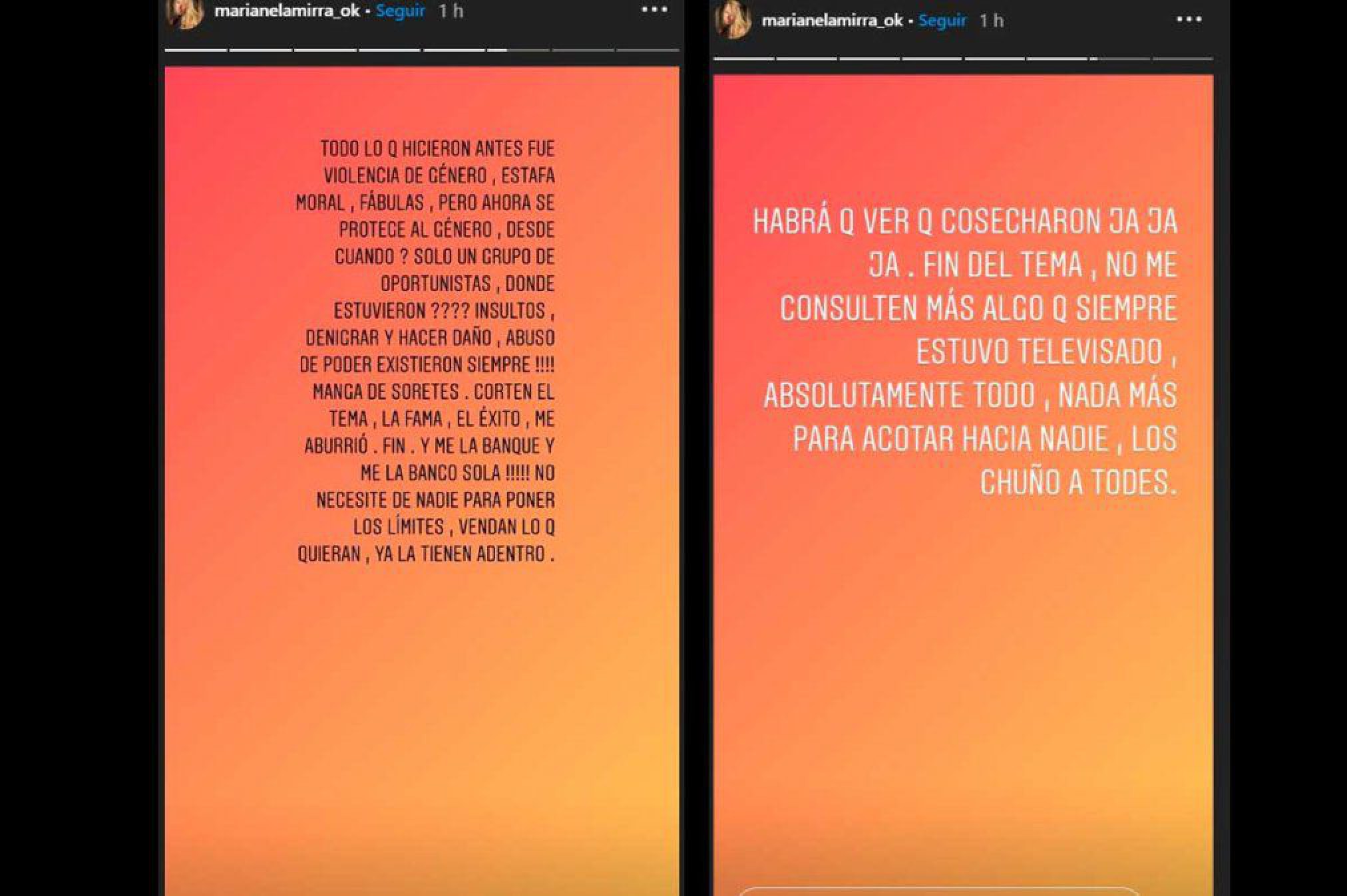 Marianela Mirra furiosa contra quienes la compararon con Samanta de Bake Off: “Manga de…”