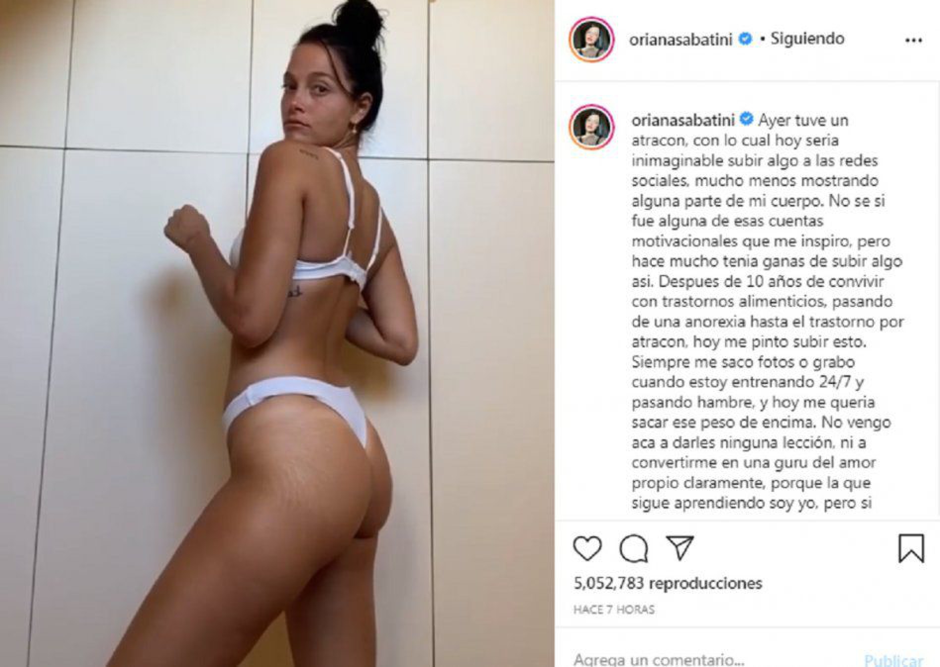 Marito Baracus imitó el video de Oriana Sabatini y fue muy criticado