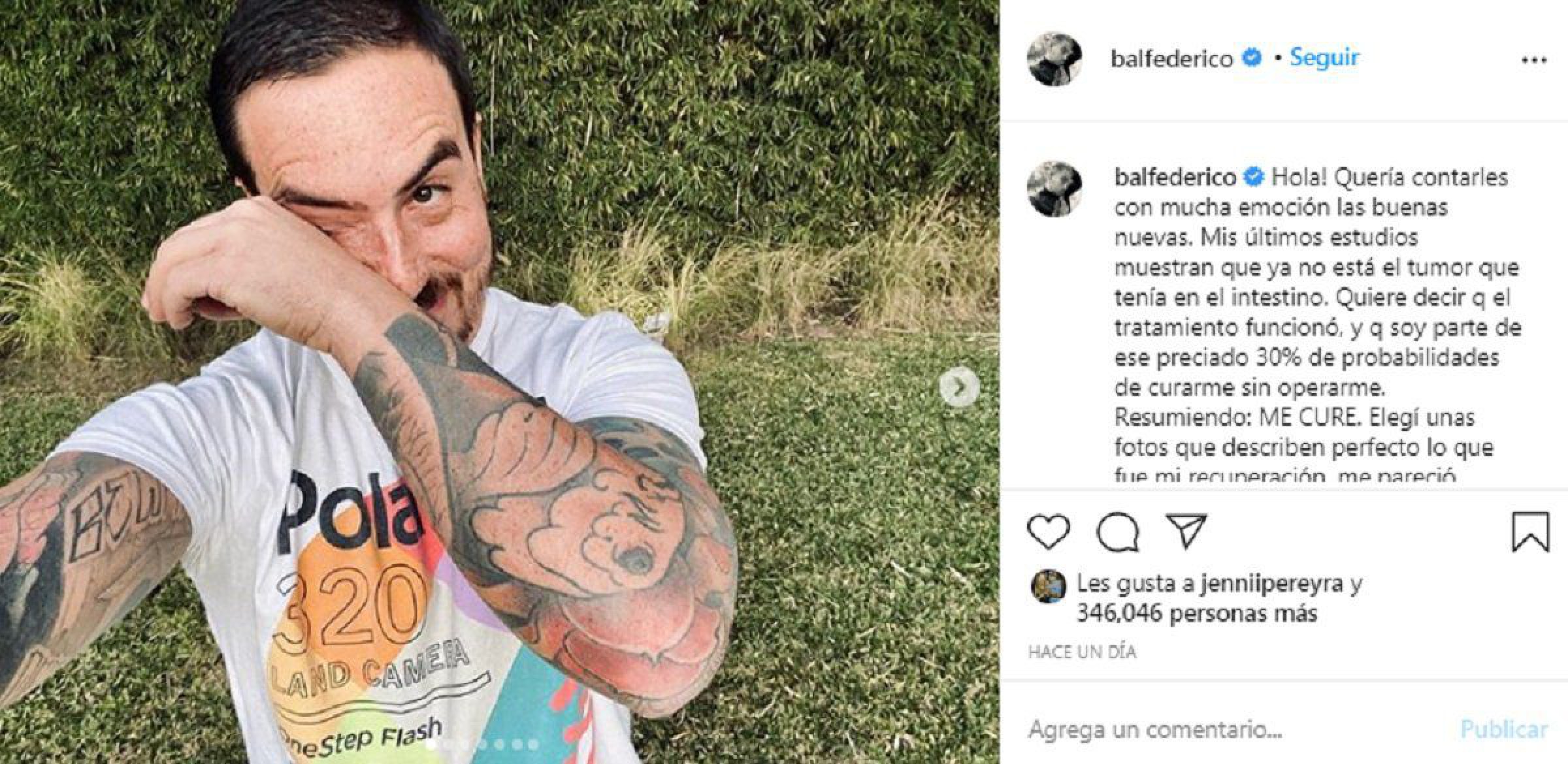 Flor de la V y un emotivo mensaje para Federico Bal: “Jamás dude de tu fortaleza”