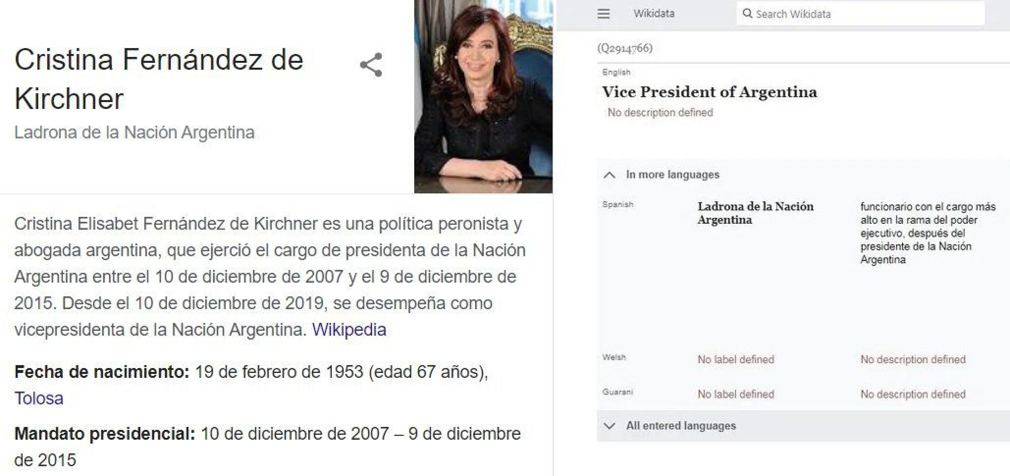 Denuncia de Cristina Kirchner a Google: ¿en qué consiste?