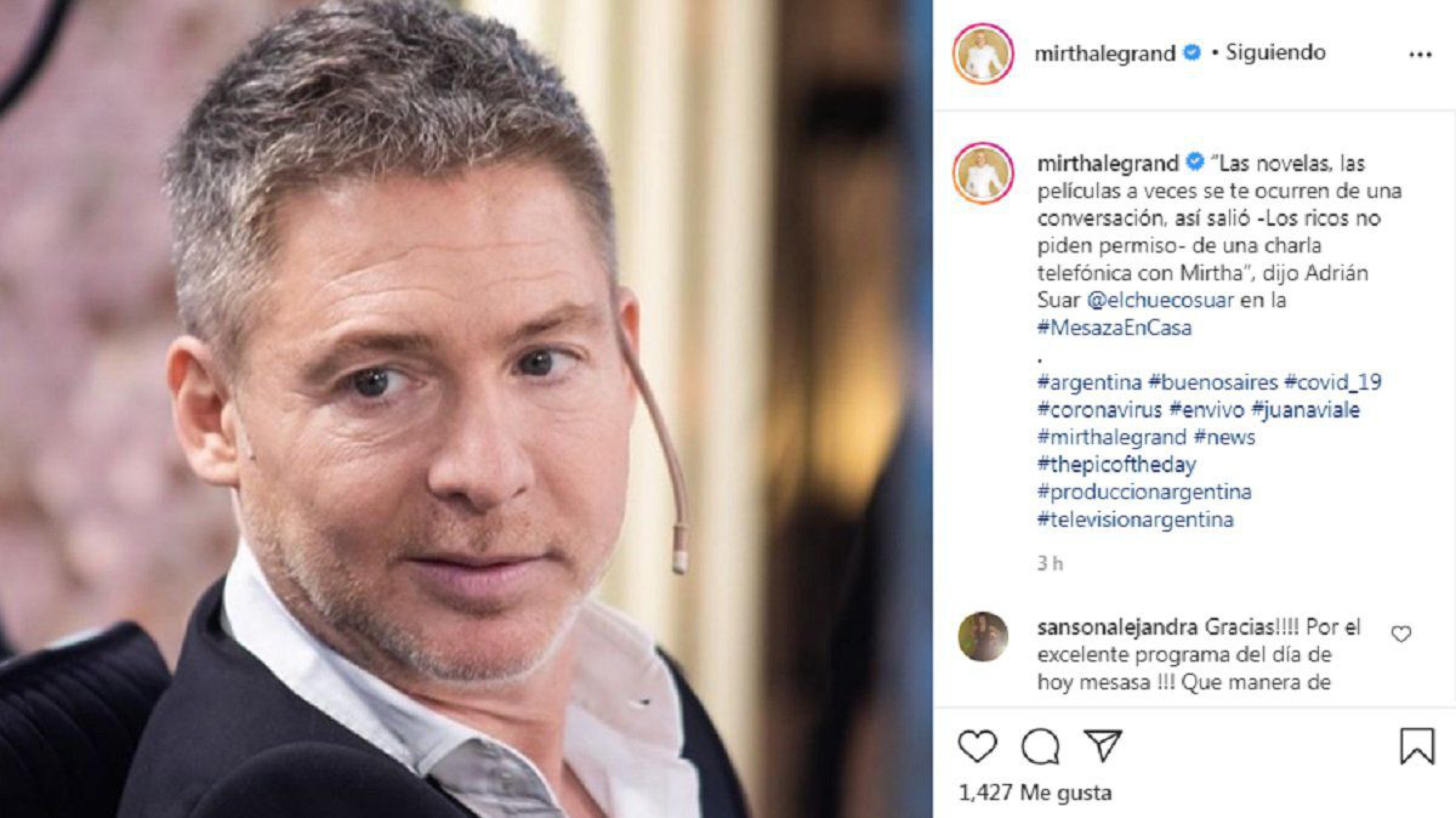 Coronavirus en la farándula: Adrián Suar admite tener un “problema enorme con los trabajadores de Polka”