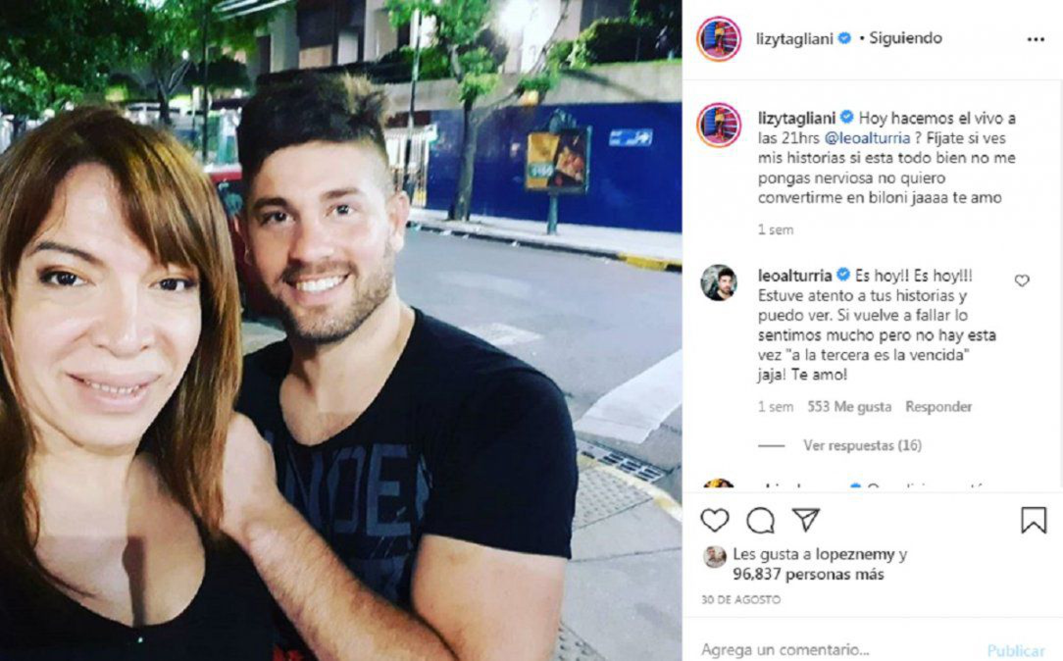 Lizy Tagliani y el reencuentro más esperado “llegó el día de vernos”