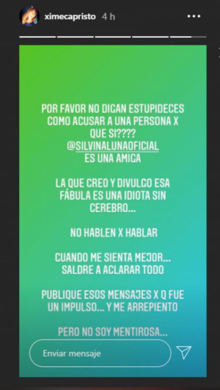 Luego de que la acusaran como la tercera en discordia, Silvina Luna negó su relación con Gustavo Conti