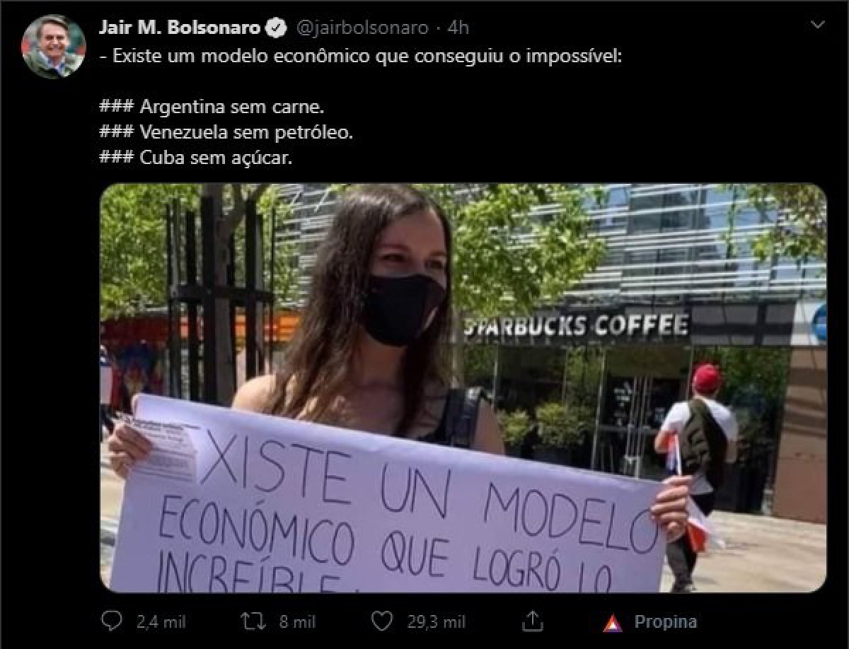 Según Bolsonaro, Argentina logró lo imposible