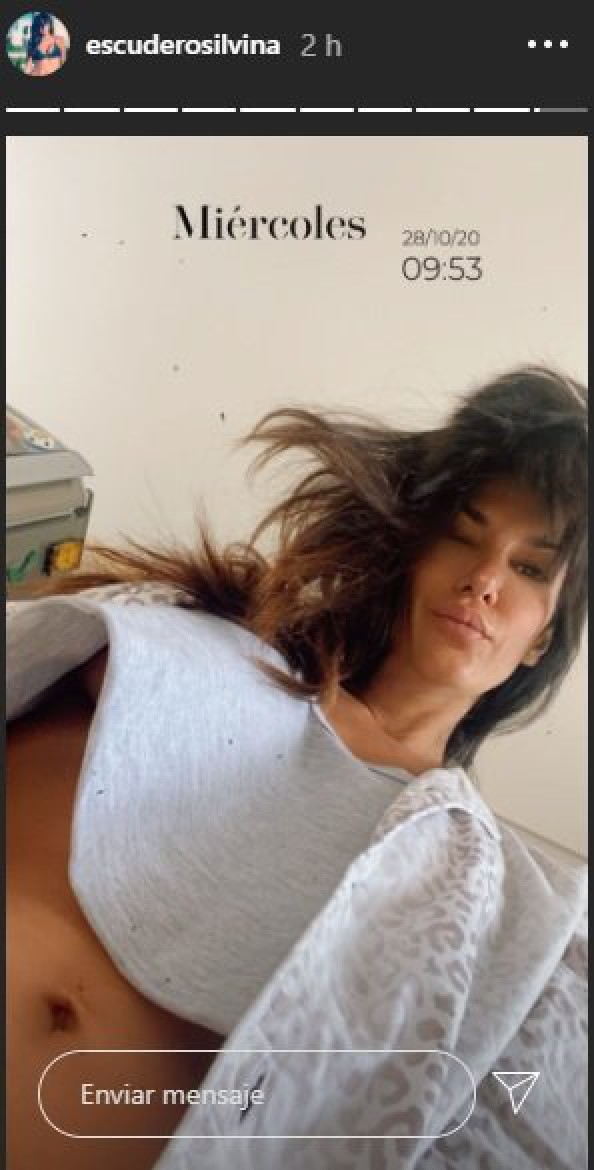 Silvina Escudero encendió las redes recién levantada