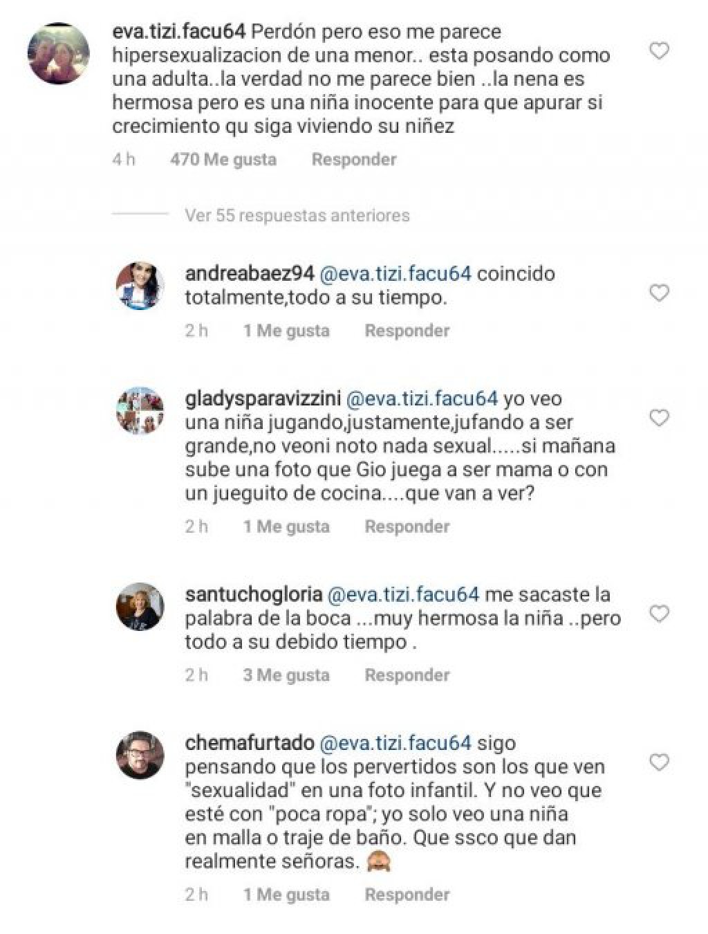 Fernanda Callejón publicó fotos de su hija y despertó la polémica: ”Me parece hipersexualización de una menor”