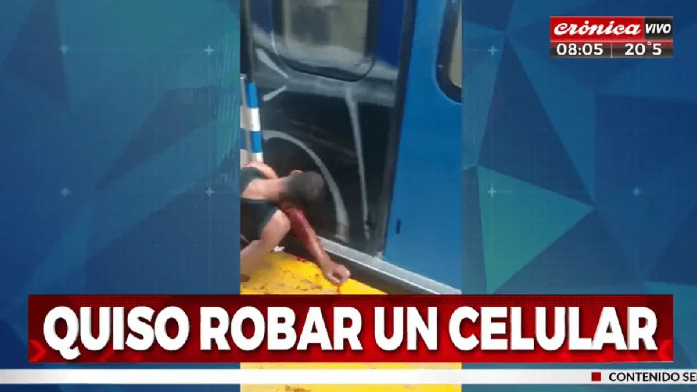 Delincuente casi muere aplastado tras robar en un tren