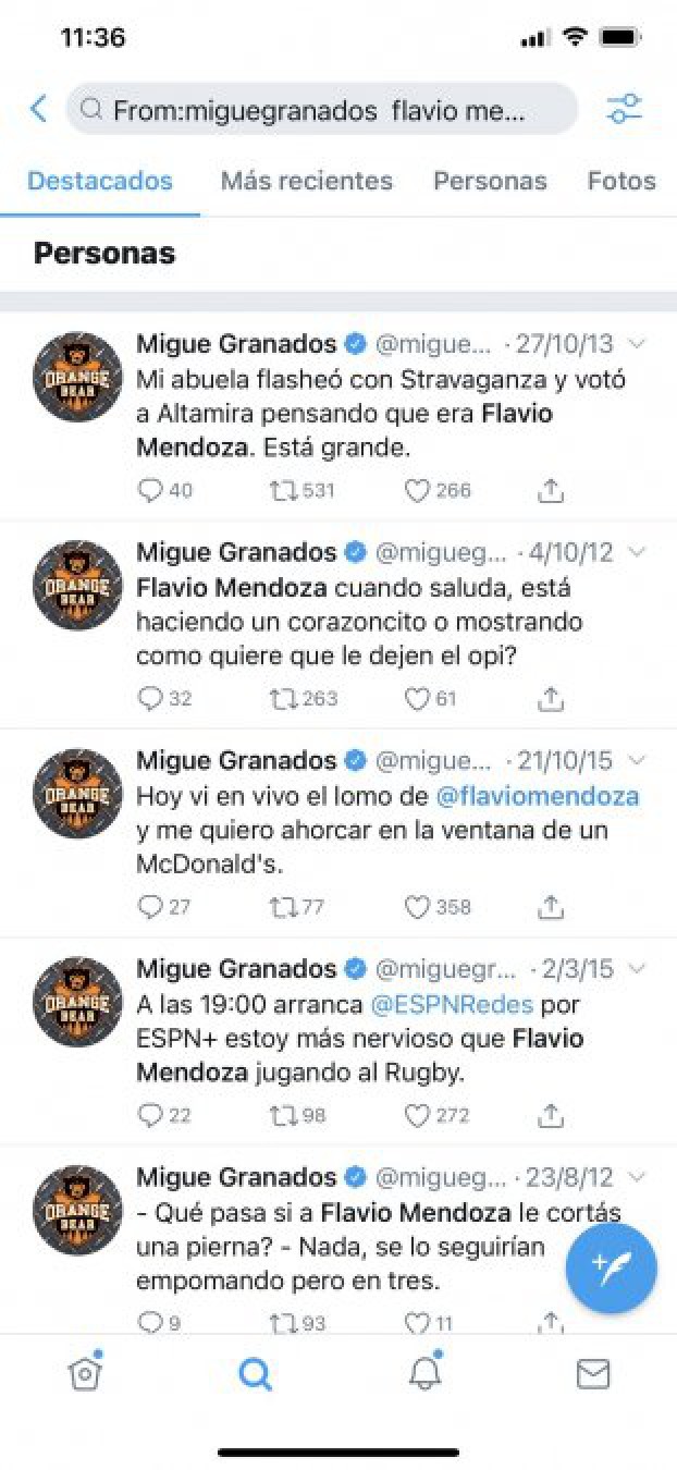 Flavio Mendoza, durísimo con Migue Granados por sus tuits