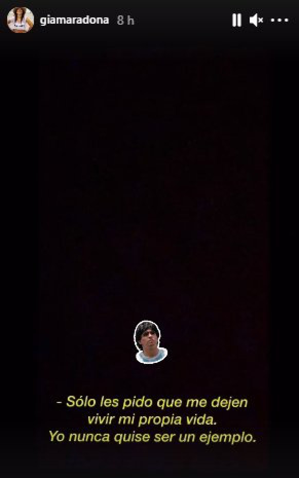 Gianinna Maradona y su homenaje a su papá