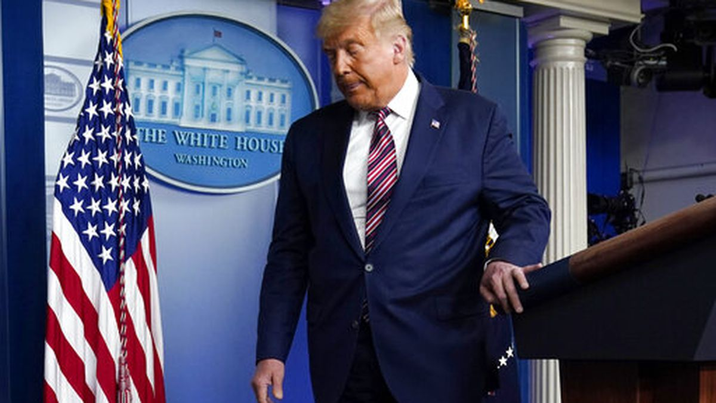 Donald Trump abandonó la Casa Blanca por última vez