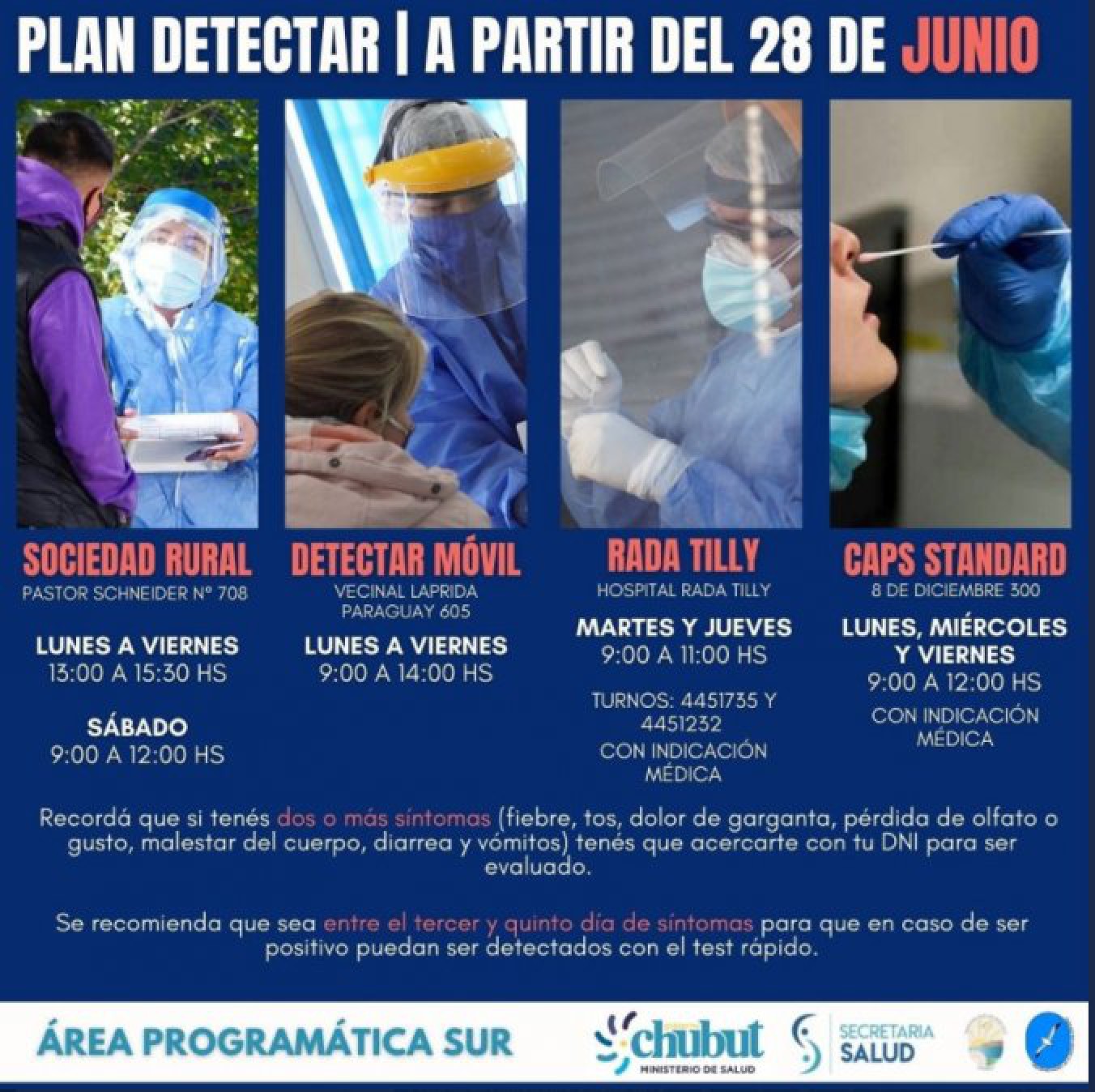 Plan detectar: Conocé donde poder realizarte los hisopados y cuáles son los requisitos.